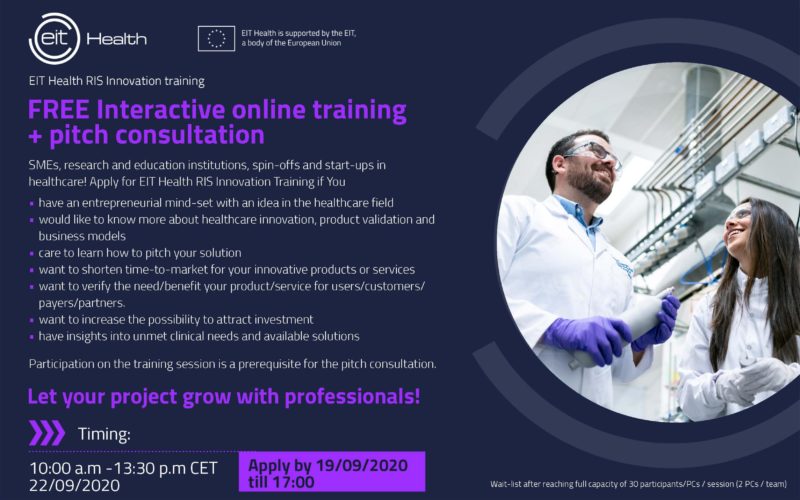 A new edition of EIT Health RIS Innovation Training is launched